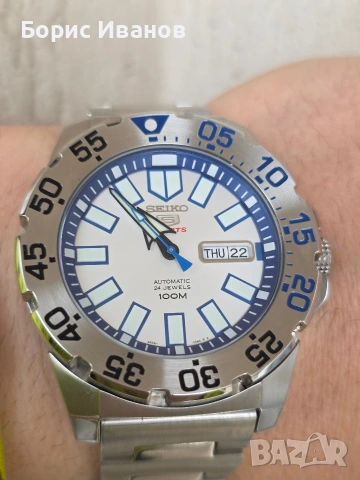 Seiko 5 SRP481K1 Mini Monster, снимка 5 - Мъжки - 53191965