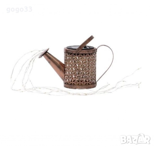 Декоративна соларна лампа със светлинни спринклери – ефект „водопад“, 60 LED, топла бяла светлина, снимка 4 - Градински мебели, декорация  - 51539682