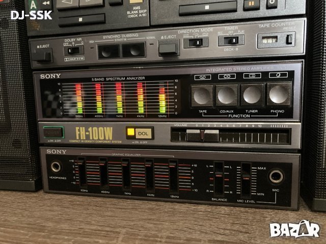 SONY FH-100W APM VINTAGE 80S Stereo system. Boombox радио касетофон, снимка 7 - Радиокасетофони, транзистори - 44349582