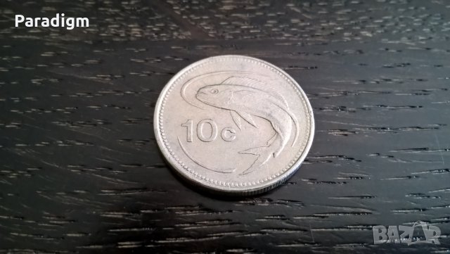 Монета - Малта - 10 цента | 1986г.