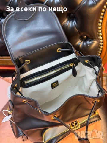 Miu Miu Дамска Раница Естествена Кожа Миу Миу - Налични Различни Цветове Код SK865, снимка 3 - Раници - 53226620