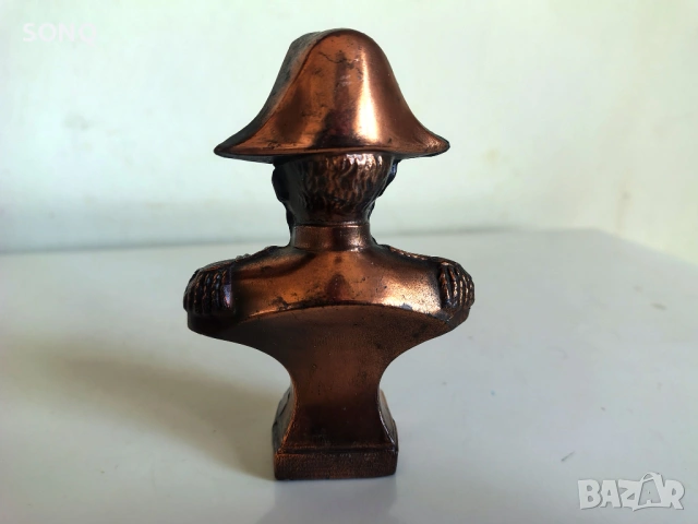 Бронзов Бюст На Наполеон I Ватерло, снимка 4 - Антикварни и старинни предмети - 54067121