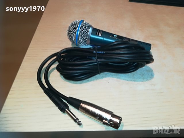 shure mic+shure кабел с жак и букса-внос швеицария, снимка 12 - Микрофони - 29672601