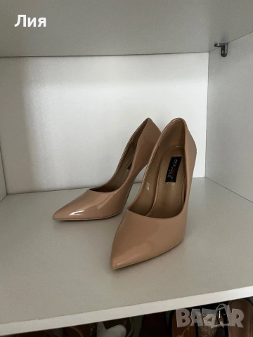 НОВИ обувки бежови Nude 35, снимка 2 - Дамски обувки на ток - 54015904
