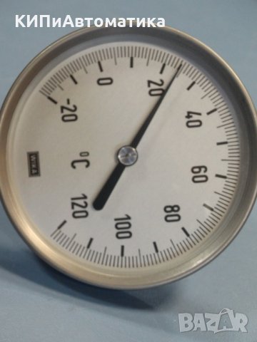 биметален термометър Wika ф100mm, -20+120°C, снимка 4 - Резервни части за машини - 34452542