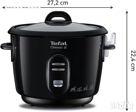 Tefal Classic 2 Автоматична оризоварка, капацитет 3 л, снимка 2 - Уреди за готвене на пара - 52261946