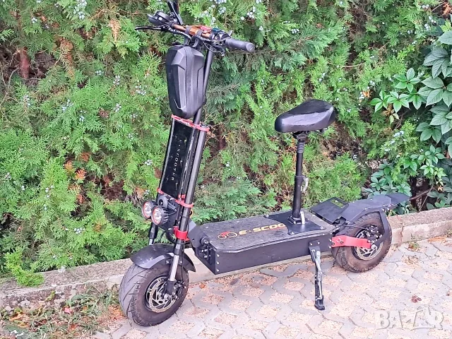 Голяма Електрически Скутер Тротинетка със Седалка, OBARTER X5 13" 8000W Хидравлични Спирачки 13 цола, снимка 8 - Друга електроника - 55853270