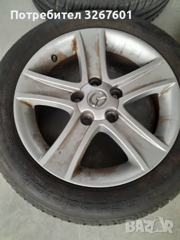 Джанти за  Мазда 16" с гуми 205/55/16 , снимка 2 - Гуми и джанти - 54215734