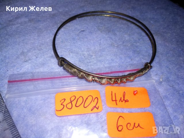 ФИНА ФИЛИГРАНЕН ТИП СРЕБРИСТА СТОМАНЕНА ХЕНД МЕЙД ГРИВНА 38002, снимка 2 - Гривни - 40867361