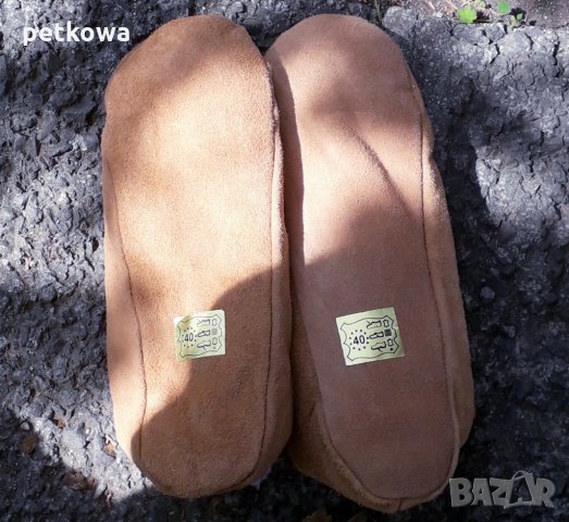 Зимни топлинки кожени терлици 38 39 40 41 42 номер, снимка 2 - Други - 34120688