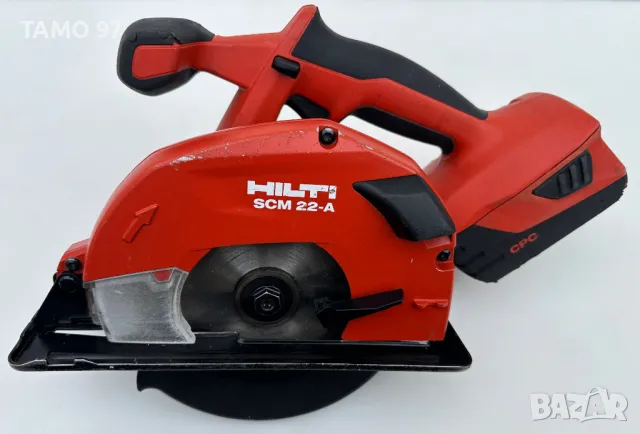 Hilti SCM 22-A - Акумулаторен циркуляр 2x22V 5.2Ah перфектен!, снимка 3 - Други инструменти - 49878748