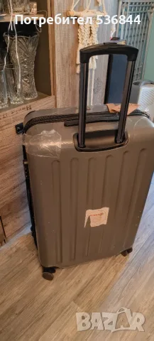 Алекс - Куфар с твърда обвивка, лъскаво сребристо, сертифициран от TSA, 75 см, 119 литра, снимка 4 - Куфари - 55709696