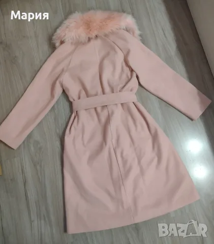 Дамско палто с пухена яка, снимка 6 - Палта, манта - 56153469