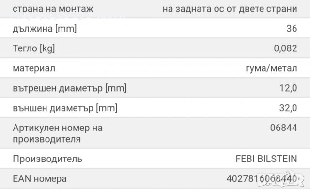 Мерцедес Спринтер, Т2, тампон предна/задна ст. щанга, снимка 2 - Части - 30362296