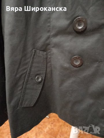 Къс тренч от качествен плат с подплата. Размер XL., снимка 4 - Шлифери - 40604728