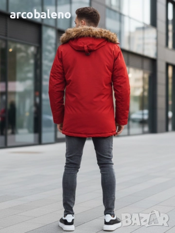 Мъжко зимно яке парка, 2цвята , снимка 5 - Якета - 52883848