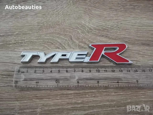Honda Type R емблема бяло с червено, снимка 2 - Аксесоари и консумативи - 32356464