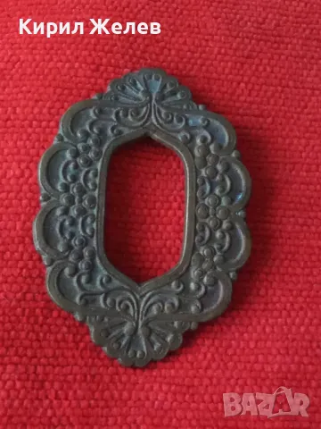 СТАРИННА БРОНЗОВА КРАСИВО ФЛОРАЛНО ОРНАМЕНТИРАНА ТОКА ПАФТА ВЪЗРАЖДАНЕ 56061, снимка 6 - Колекции - 30523560