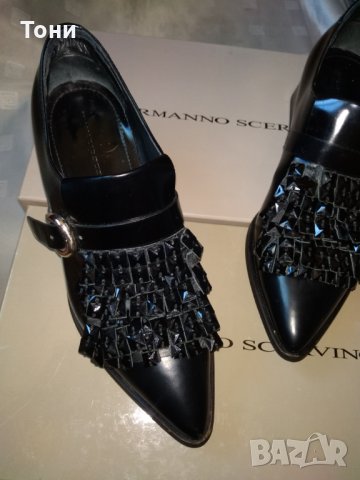 Елегантни обувки  Ermanno Scervino кожа с камъни Swarovski, снимка 11 - Дамски елегантни обувки - 29285897