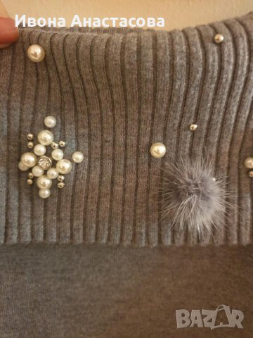 БЛУЗОН ПЕРЛИ , снимка 2 - Блузи с дълъг ръкав и пуловери - 30854312