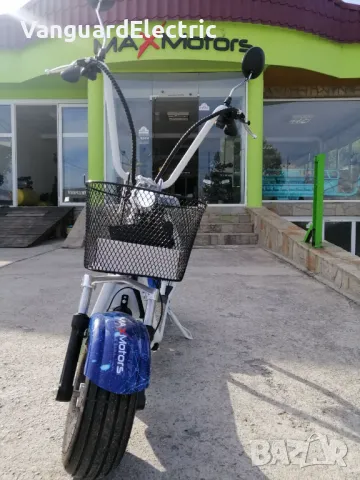 ЕЛЕКТРИЧЕСКИ СКУТЕР Maxmotors Little City Harley 1200W СВЕТЛО СИН, снимка 4 - Мотоциклети и мототехника - 42256426