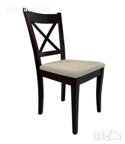  Класически трапезен стол RIO венге -бежов