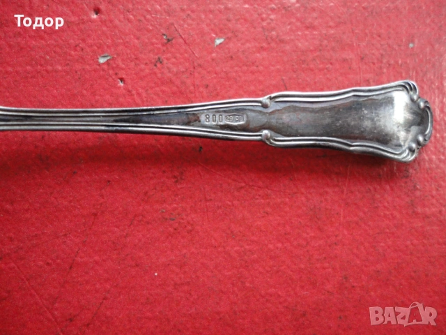 Страхотна сребърна лъжичка 3, снимка 5 - Колекции - 53061438