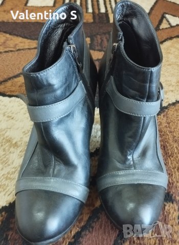 Дамски боти от естествена кожа, снимка 3 - Дамски обувки на ток - 37292052