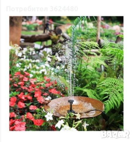 Фонтан с подвижен соларен панел , снимка 5 - Други - 52296722