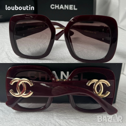 CH дамски слънчеви очила квадратни с лого , снимка 1 - Слънчеви и диоптрични очила - 44687572