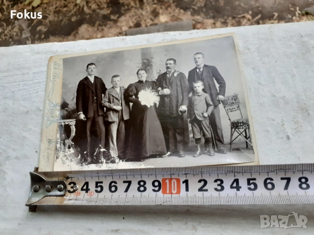 Стара снимка Австрия - дебел картон - семейна, снимка 4 - Антикварни и старинни предмети - 53306992