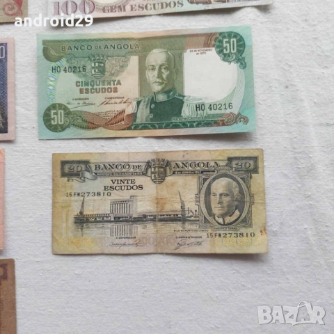 Лот Банкноти от Ангола/Angola-13 броя, снимка 7 - Нумизматика и бонистика - 50498582