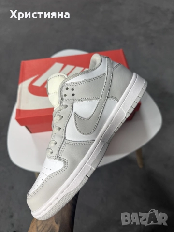 Nike Dunk Low Retro White / Grey Fog, снимка 3 - Детски маратонки - 56435258