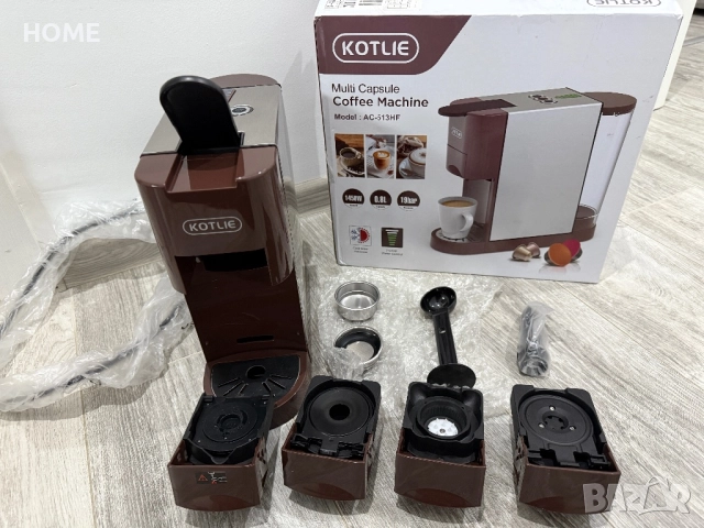 Кафемашина с капсули KOTLIE AC-513HF ☕✨, снимка 6 - Кафемашини - 52718992