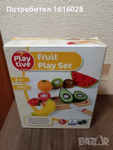 Дървени детски дъски с нож и плодове,месо и риба,зеленчуци,сирена., снимка 5 - Образователни игри - 48732456