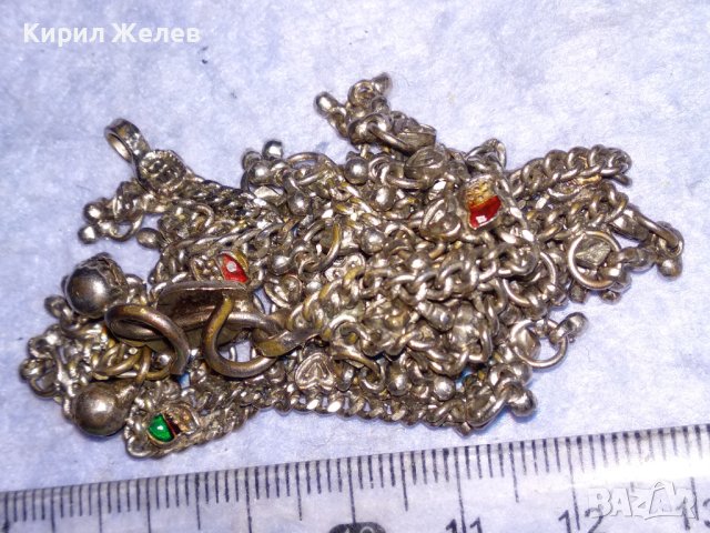 СТАРИНЕН ПОСРЕБРЕН ЕТНОГРАФСКИ РЯДЪК АВТОРСКИ НАКИТ ОГЪРЛИЦА За НОСИЯ КОЛЕКЦИЯ РЪЧНА ИЗРАБОТКА 34531, снимка 16 - Антикварни и старинни предмети - 40552658