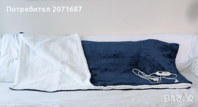 Ново електрическо одеяло в два цвята, снимка 3 - Олекотени завивки и одеяла - 53327331