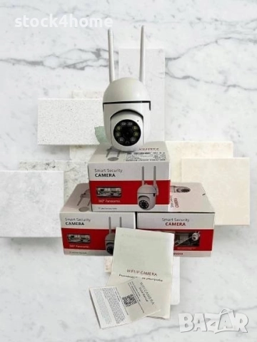 4 Броя Охранителна камера за наблюдение, Wi-Fi, 2.4G, бяла, снимка 3 - Комплекти за видеонаблюдение - 52286872