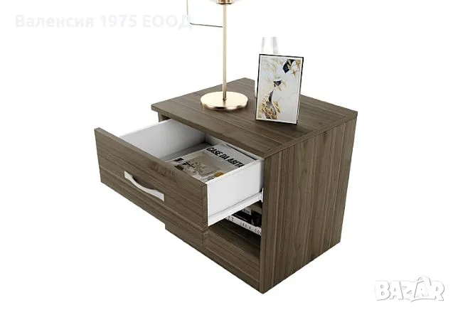 Нощно шкафче Сити 3007 сонома, орех или комбинация бяло/ арвен, снимка 6 - Шкафове - 18790416