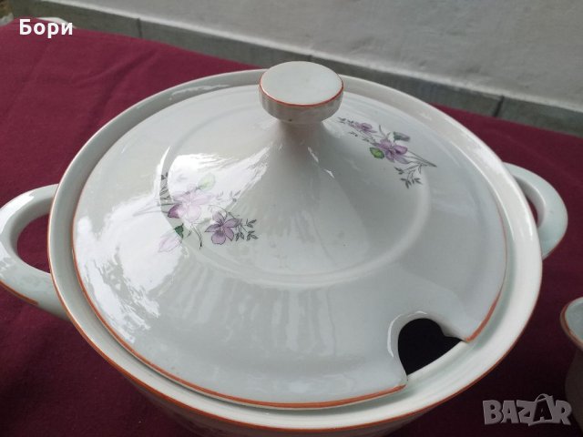 Български порцелан супник и др, снимка 3 - Чинии - 33923331