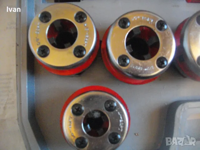 НОВ КОМПЛЕКТ РЕЗБОНАРЕЗЕН 1/4-1 1/4 ЦОЛ ВИНТОРЕЗ ПАФТА ПЛАШКА РЕЗБИ ТРЪБИ 6ГЛАВИ ДЕСНИ СТАНДАРТ BSPT, снимка 5 - Други инструменти - 48048670