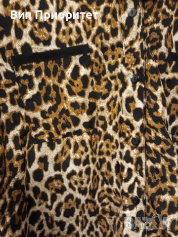 Турска чисто нова тигрова риза луксозна официална тънка  с дълъг ръкав, снимка 8 - Ризи - 37246892