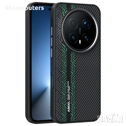 Магнитен калъф ABEEL за Honor Magic8 Pro 5G - PC+TPU+Алуминий+PU Кожа, Тънък, Вкл. Протектор - 2 Цвя, снимка 2 - Калъфи, кейсове - 53280784