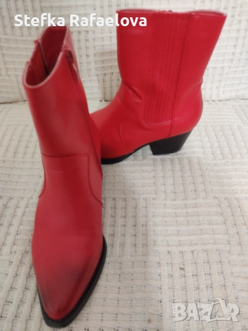 Дамски червени боти