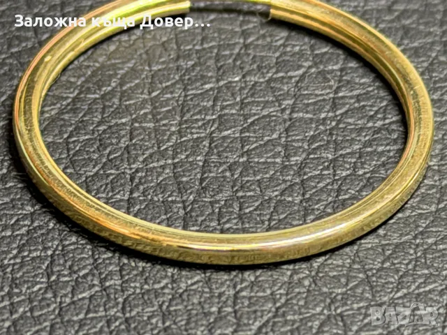 Златни обеци Халки нови 14 карата 585 zlatni obeci halki gold, снимка 4 - Бижутерийни комплекти - 55944522