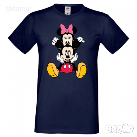Мъжка тениска Mickey & Minnie 3 Подарък,Изненада,Рожден ден, снимка 5 - Тениски - 36575481