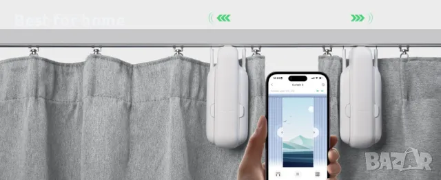 Смарт устройство за пердета и щори SwitchBot Curtain 3- корниз (U Rail), снимка 11 - Пердета и завеси - 48477364
