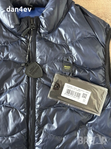 Елек Blauer USA 'DANNY' син, снимка 6 - Якета - 54194148