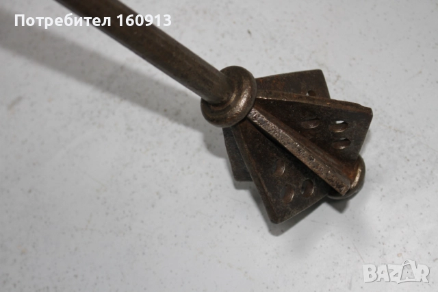 Оригинален Старинен Западноевропейски Боен Буздуган., снимка 12 - Антикварни и старинни предмети - 51443258