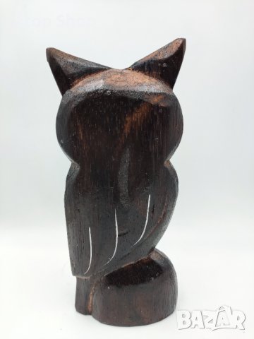 Бухал дърворезба Индонезия ръчно изработено , снимка 3 - Декорация за дома - 38134202